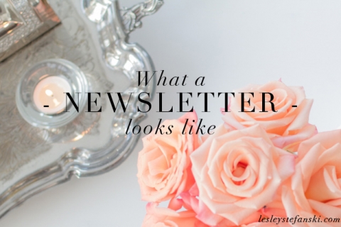 What a newsletter looks like